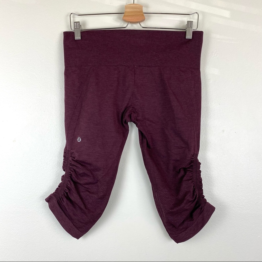 Lululemon In The Flow Crop II Capri Ruched Legging